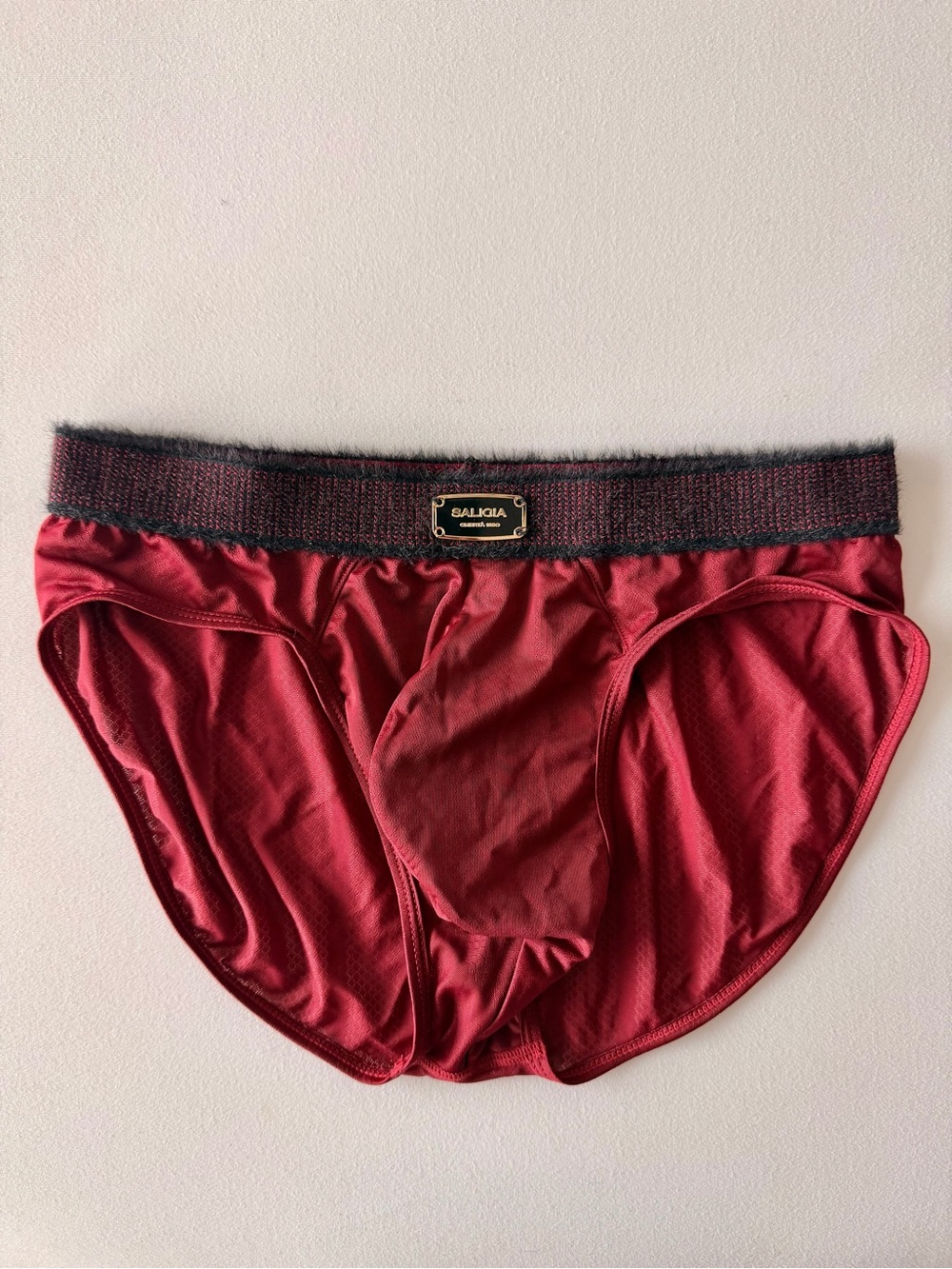 Crimson Saligia fur lined briefs